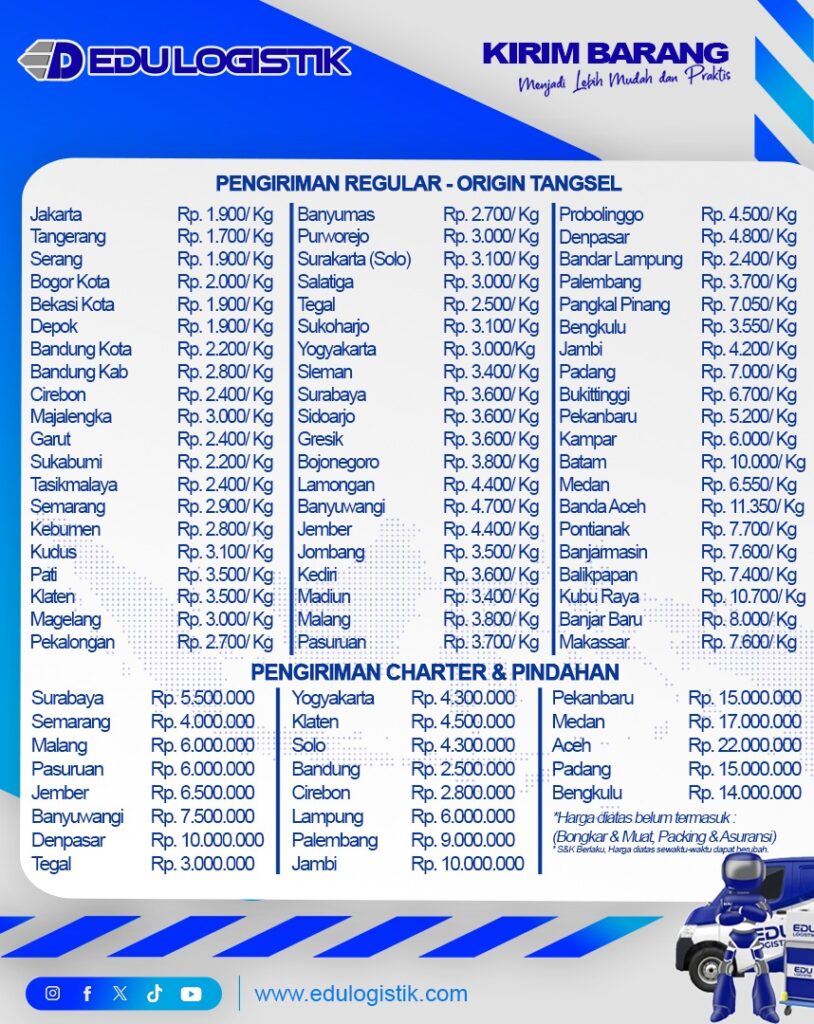 PRICELIST EDU LOGISTIK NEW