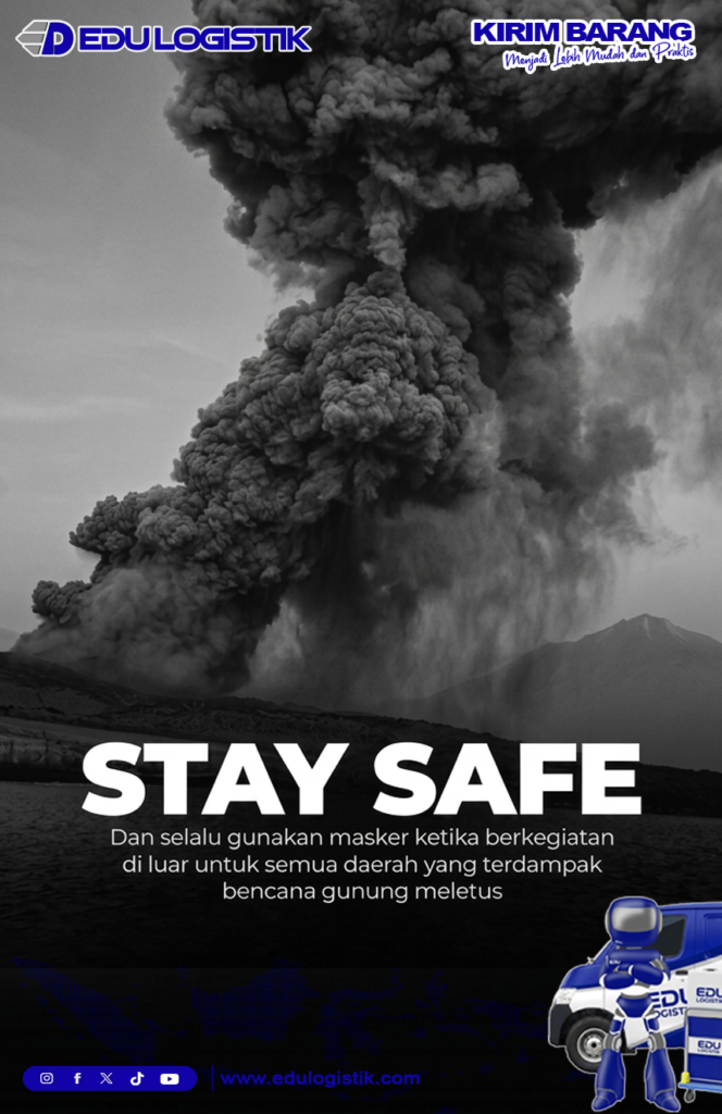 Waspada Erupsi Gunung Berapi: Edu Logistik Ajak Masyarakat Tetap Siaga dan Gunakan Masker